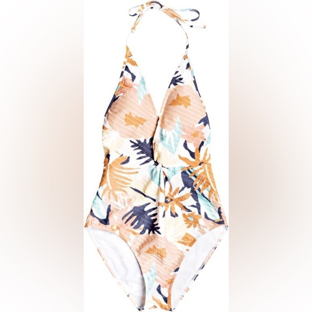 ROXY Swim The Sea One Piece Swimsuit Floral Medium Women